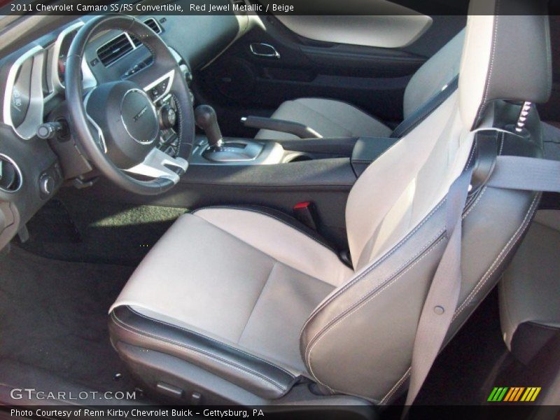 Red Jewel Metallic / Beige 2011 Chevrolet Camaro SS/RS Convertible