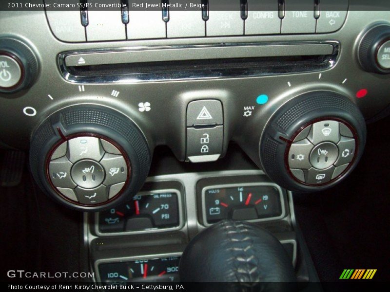Red Jewel Metallic / Beige 2011 Chevrolet Camaro SS/RS Convertible