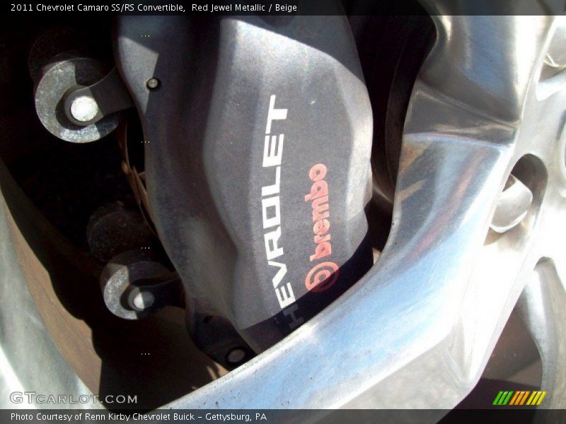 Red Jewel Metallic / Beige 2011 Chevrolet Camaro SS/RS Convertible