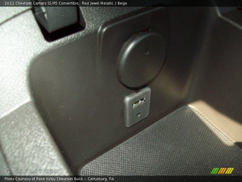 Red Jewel Metallic / Beige 2011 Chevrolet Camaro SS/RS Convertible