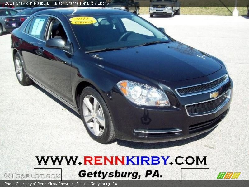 Black Granite Metallic / Ebony 2011 Chevrolet Malibu LT