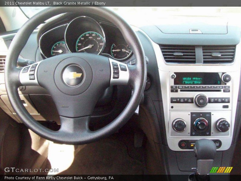 Black Granite Metallic / Ebony 2011 Chevrolet Malibu LT