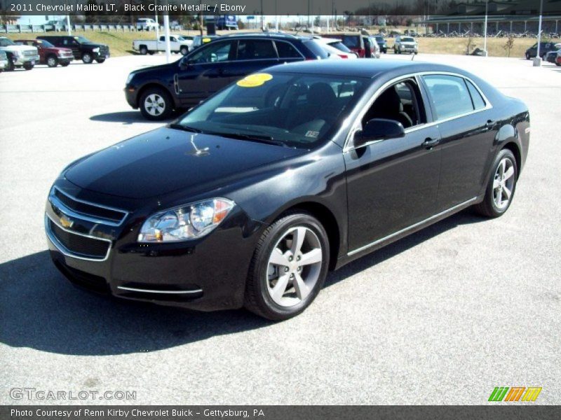 Black Granite Metallic / Ebony 2011 Chevrolet Malibu LT