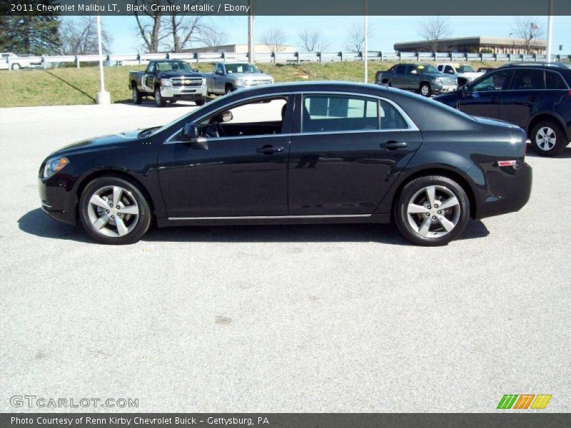 Black Granite Metallic / Ebony 2011 Chevrolet Malibu LT