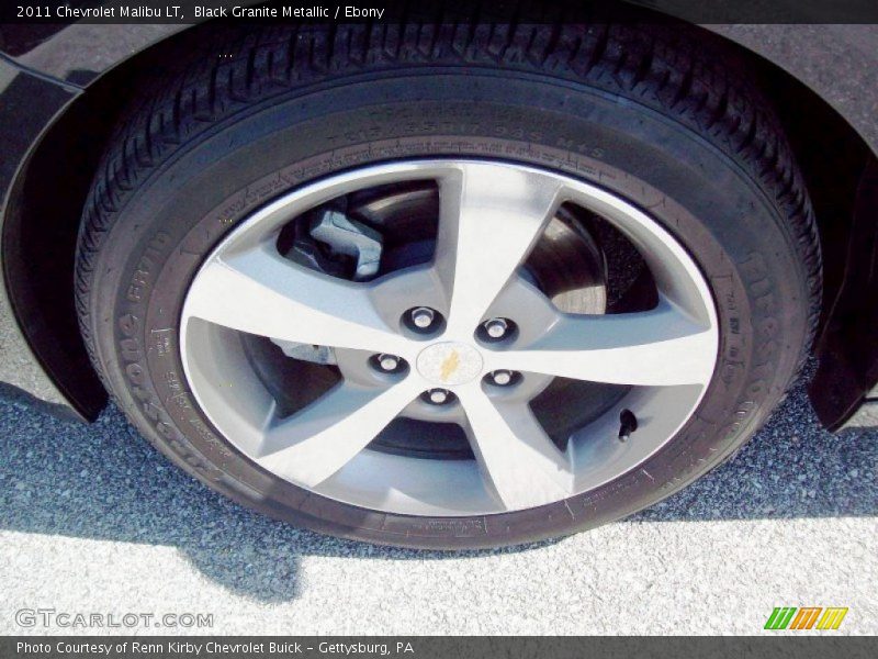 Black Granite Metallic / Ebony 2011 Chevrolet Malibu LT