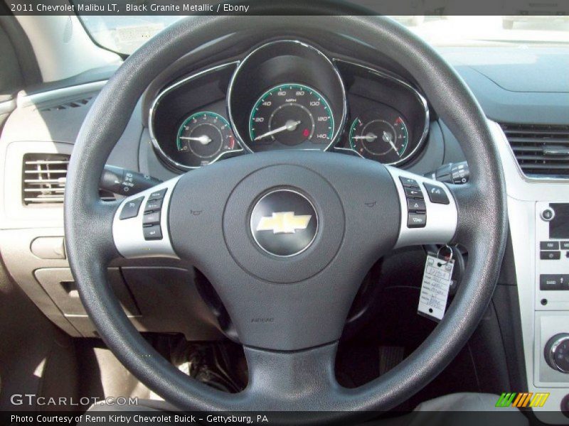 Black Granite Metallic / Ebony 2011 Chevrolet Malibu LT