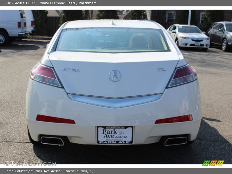 White Diamond Pearl / Parchment 2009 Acura TL 3.5