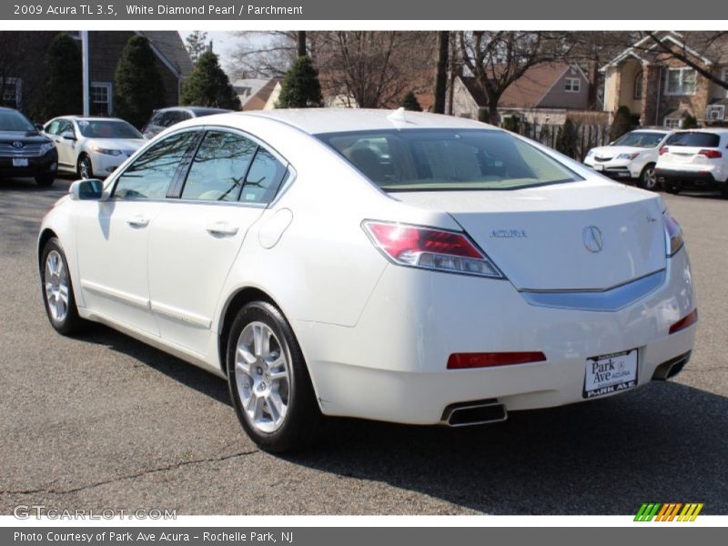 White Diamond Pearl / Parchment 2009 Acura TL 3.5