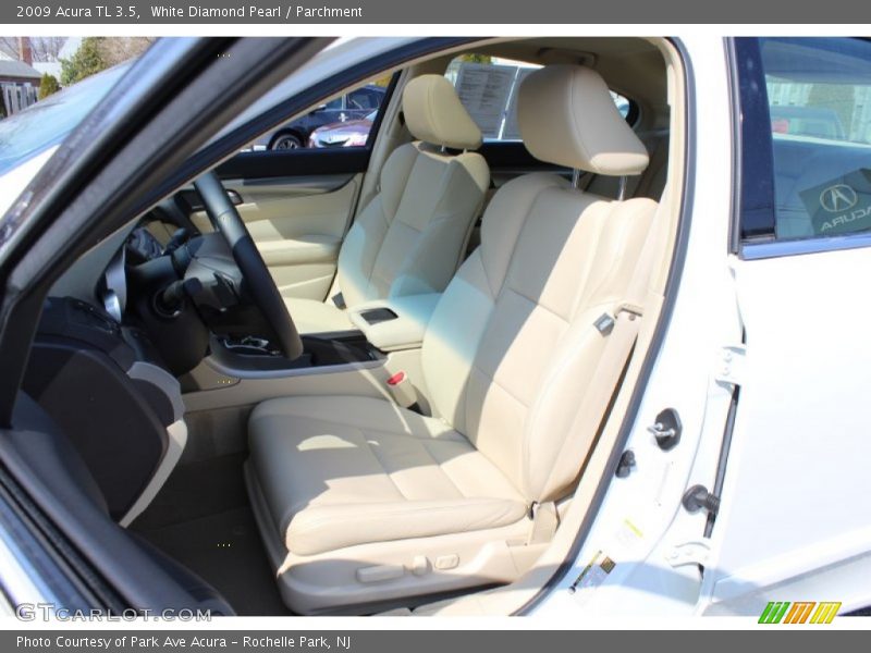 White Diamond Pearl / Parchment 2009 Acura TL 3.5
