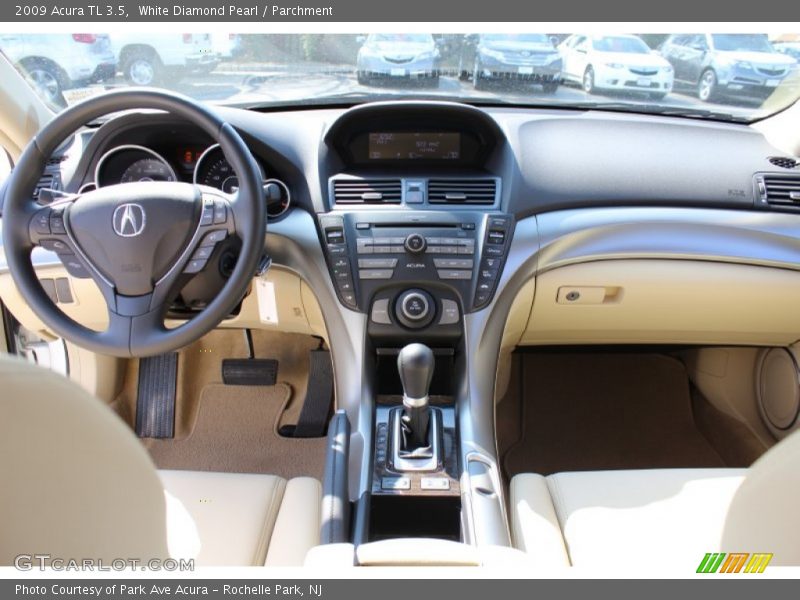 White Diamond Pearl / Parchment 2009 Acura TL 3.5
