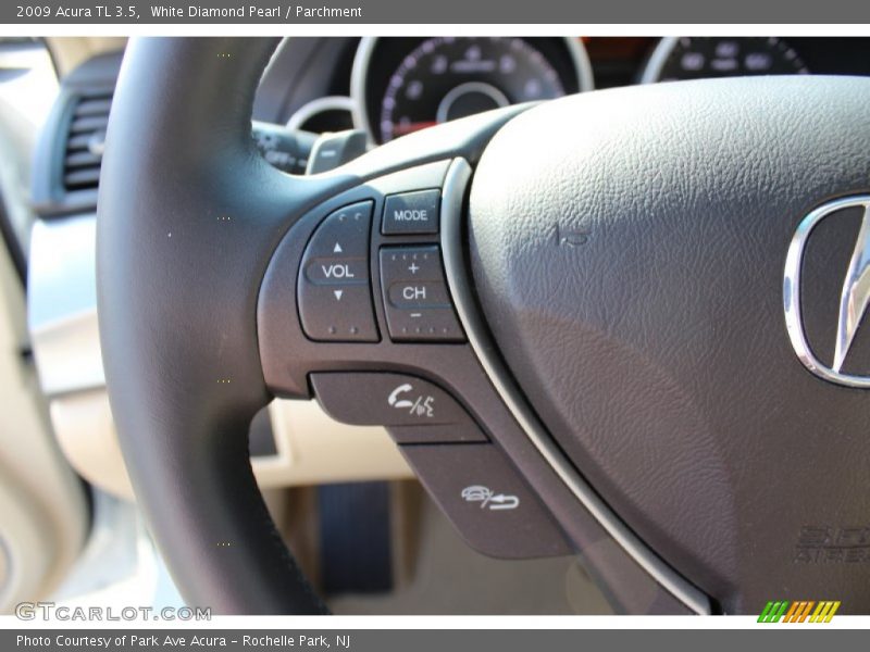 White Diamond Pearl / Parchment 2009 Acura TL 3.5