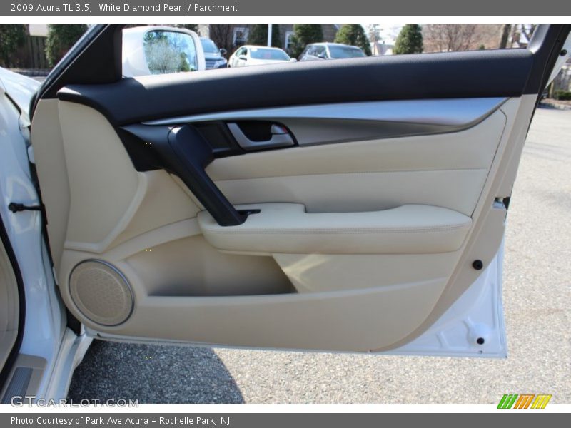White Diamond Pearl / Parchment 2009 Acura TL 3.5