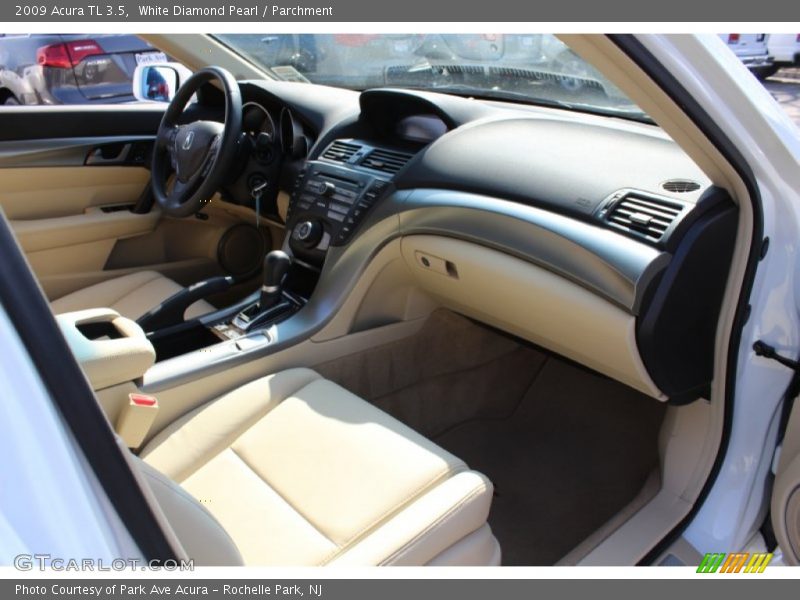 White Diamond Pearl / Parchment 2009 Acura TL 3.5
