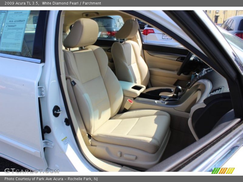 White Diamond Pearl / Parchment 2009 Acura TL 3.5