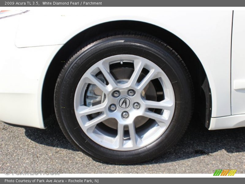 White Diamond Pearl / Parchment 2009 Acura TL 3.5