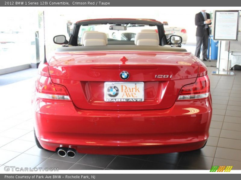 Crimson Red / Taupe 2012 BMW 1 Series 128i Convertible