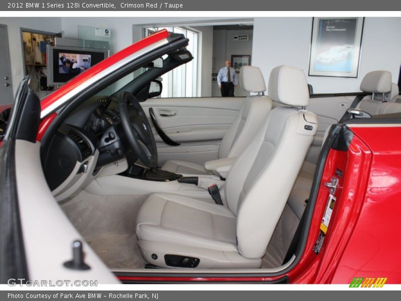 Crimson Red / Taupe 2012 BMW 1 Series 128i Convertible