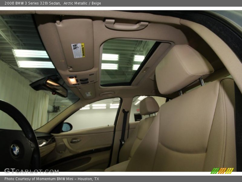 Arctic Metallic / Beige 2008 BMW 3 Series 328i Sedan