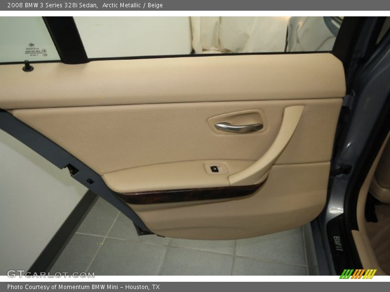Arctic Metallic / Beige 2008 BMW 3 Series 328i Sedan
