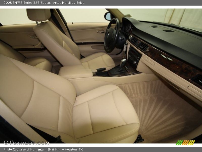 Arctic Metallic / Beige 2008 BMW 3 Series 328i Sedan