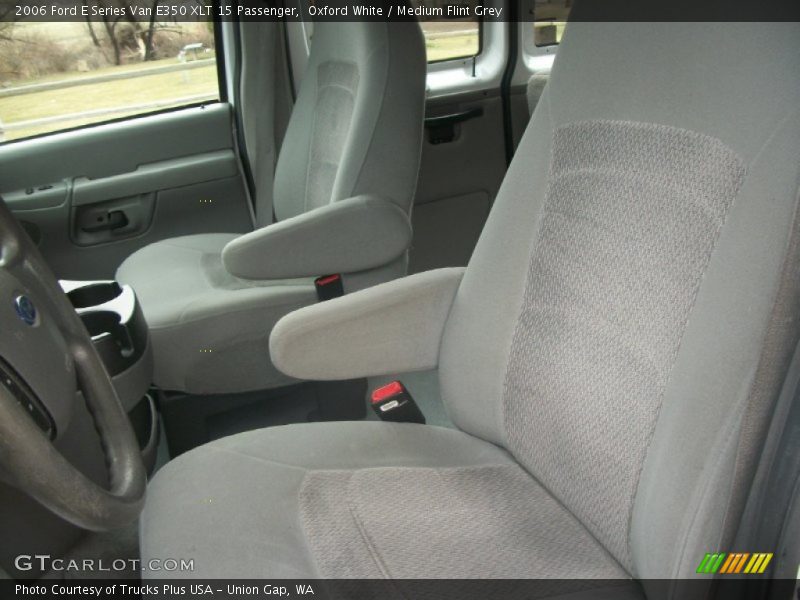 Oxford White / Medium Flint Grey 2006 Ford E Series Van E350 XLT 15 Passenger