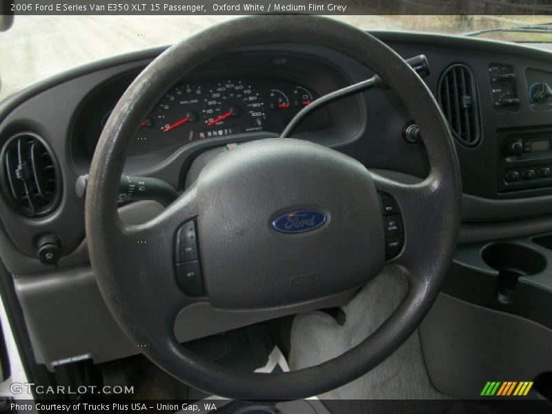 Oxford White / Medium Flint Grey 2006 Ford E Series Van E350 XLT 15 Passenger