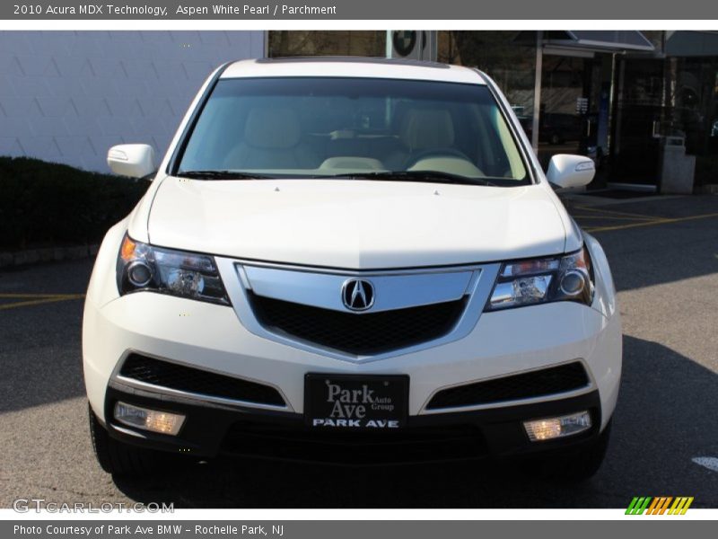 Aspen White Pearl / Parchment 2010 Acura MDX Technology