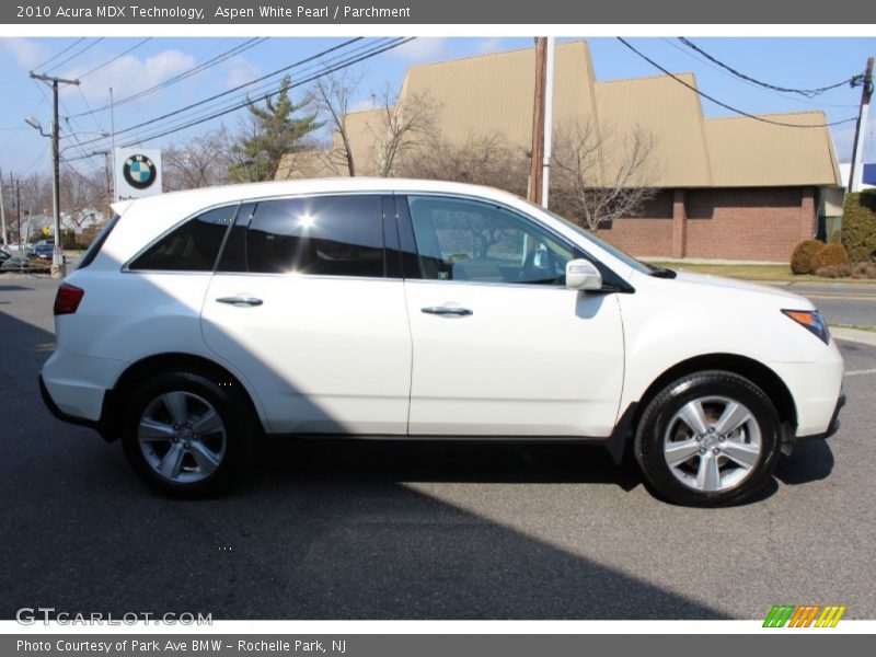 Aspen White Pearl / Parchment 2010 Acura MDX Technology