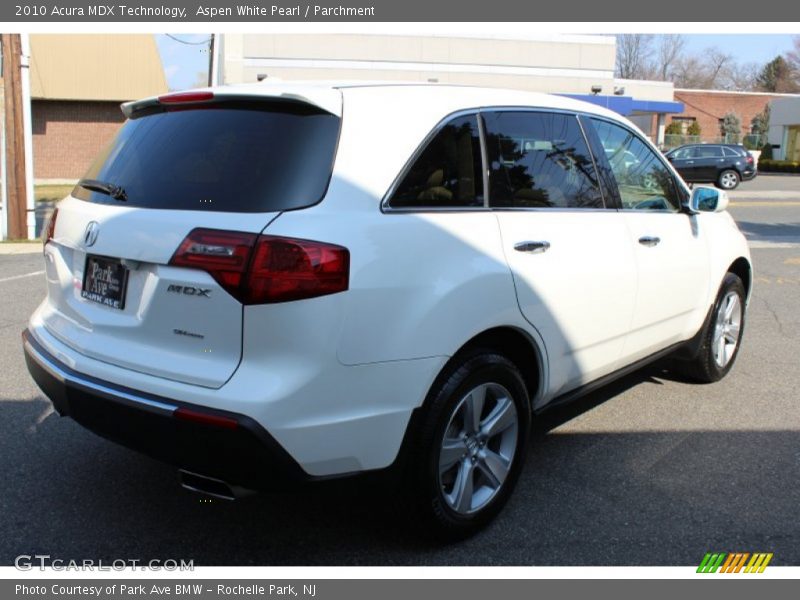 Aspen White Pearl / Parchment 2010 Acura MDX Technology