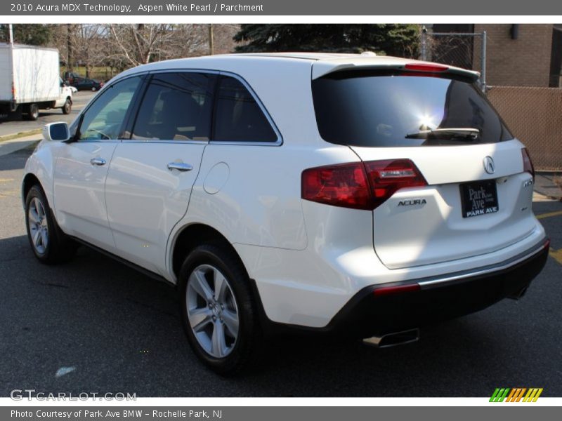 Aspen White Pearl / Parchment 2010 Acura MDX Technology