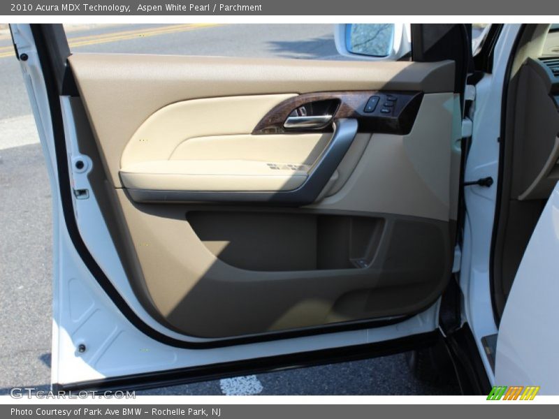 Aspen White Pearl / Parchment 2010 Acura MDX Technology