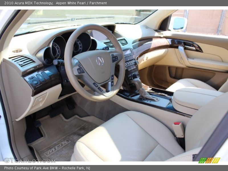 Aspen White Pearl / Parchment 2010 Acura MDX Technology