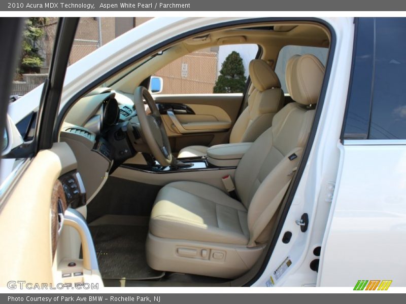 Aspen White Pearl / Parchment 2010 Acura MDX Technology