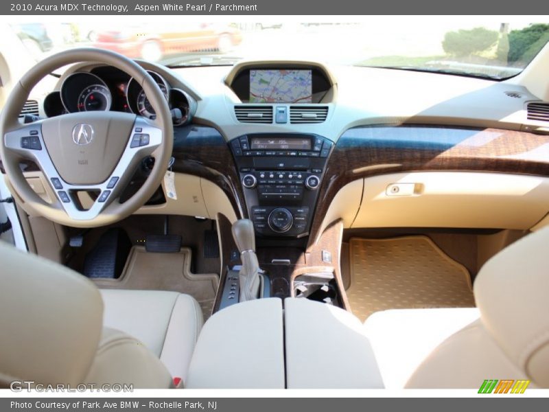 Aspen White Pearl / Parchment 2010 Acura MDX Technology