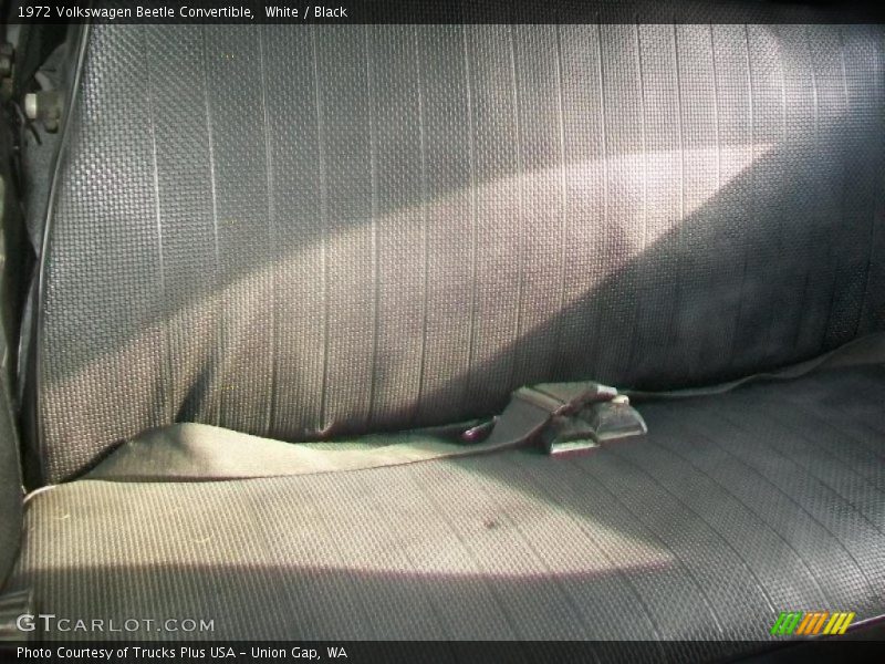 White / Black 1972 Volkswagen Beetle Convertible