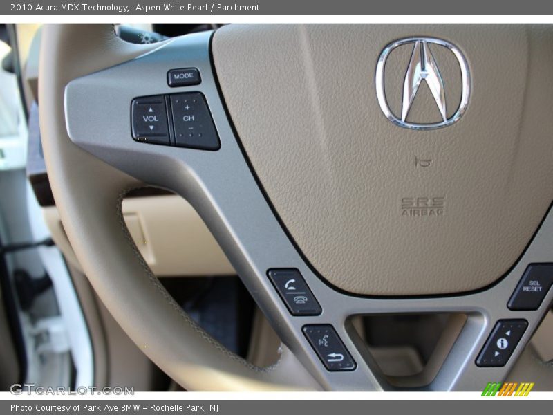 Aspen White Pearl / Parchment 2010 Acura MDX Technology