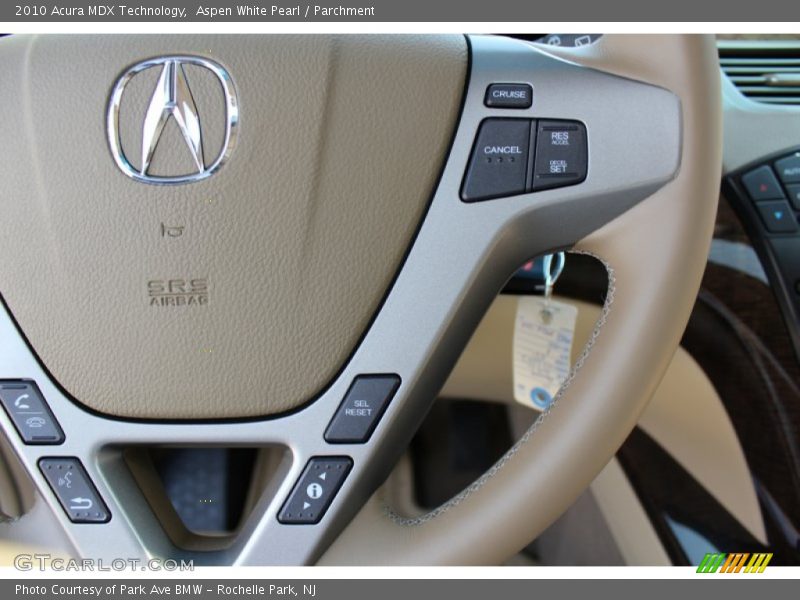 Aspen White Pearl / Parchment 2010 Acura MDX Technology