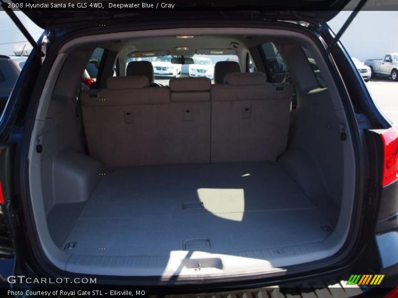 Deepwater Blue / Gray 2008 Hyundai Santa Fe GLS 4WD