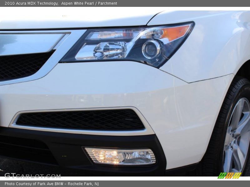 Aspen White Pearl / Parchment 2010 Acura MDX Technology