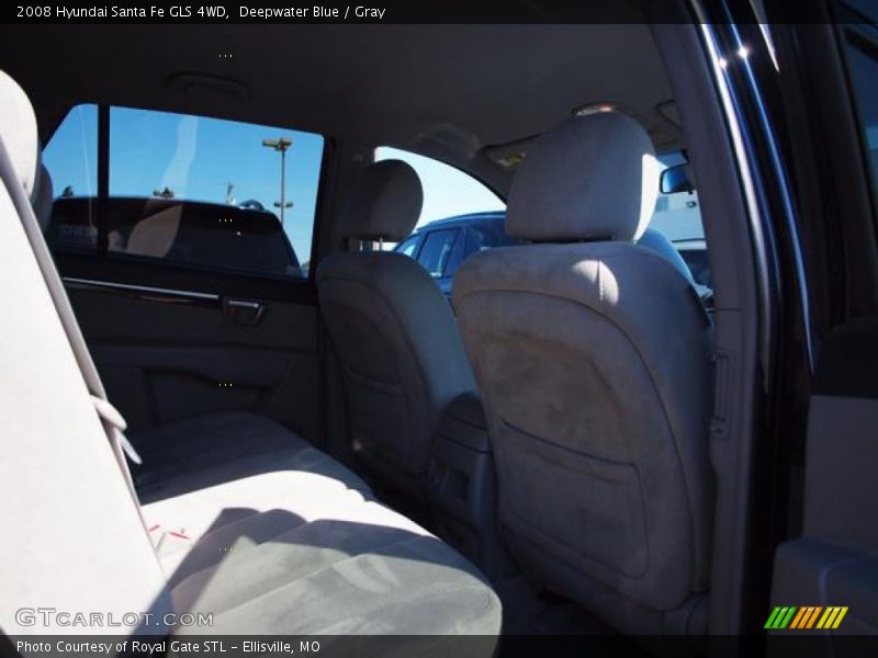 Deepwater Blue / Gray 2008 Hyundai Santa Fe GLS 4WD