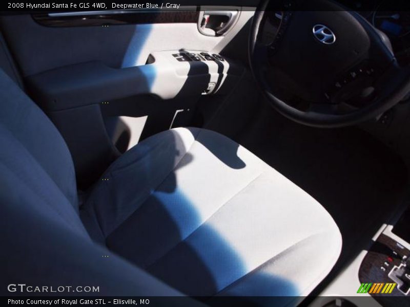 Deepwater Blue / Gray 2008 Hyundai Santa Fe GLS 4WD