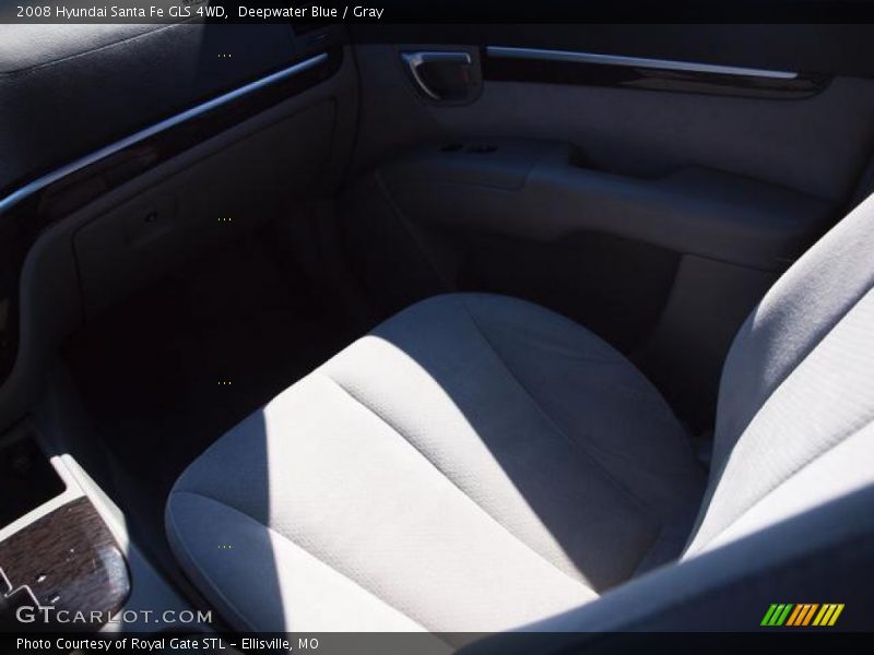 Deepwater Blue / Gray 2008 Hyundai Santa Fe GLS 4WD