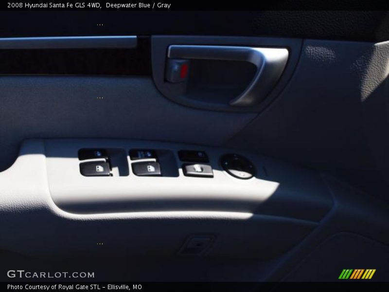 Deepwater Blue / Gray 2008 Hyundai Santa Fe GLS 4WD