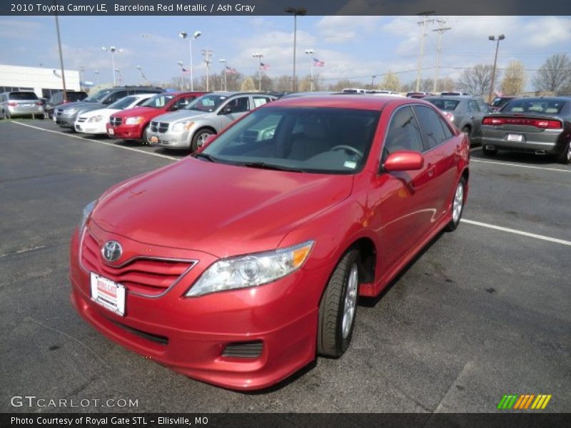 Barcelona Red Metallic / Ash Gray 2010 Toyota Camry LE