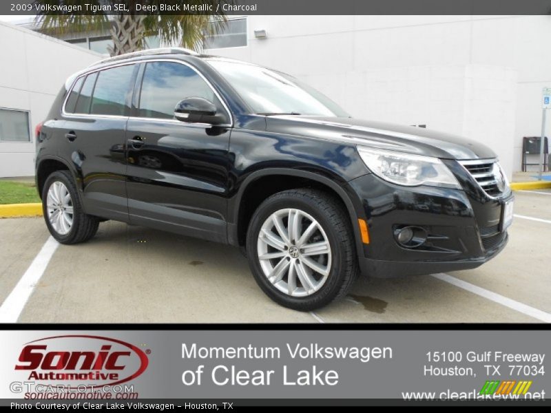 Deep Black Metallic / Charcoal 2009 Volkswagen Tiguan SEL