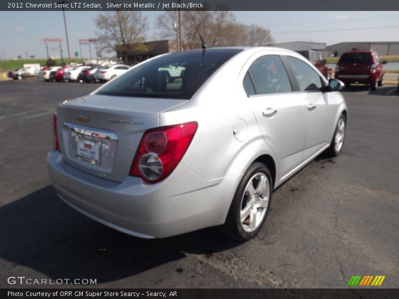 Silver Ice Metallic / Jet Black/Brick 2012 Chevrolet Sonic LTZ Sedan