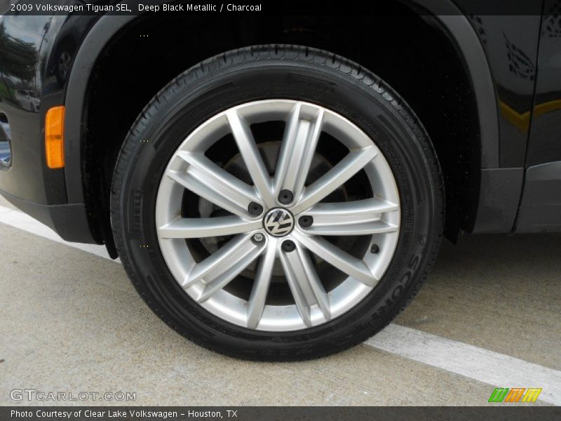 Deep Black Metallic / Charcoal 2009 Volkswagen Tiguan SEL