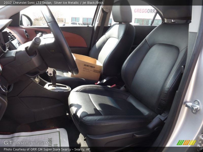 Silver Ice Metallic / Jet Black/Brick 2012 Chevrolet Sonic LTZ Sedan