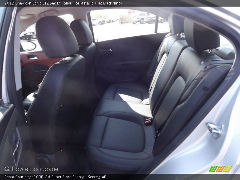 Silver Ice Metallic / Jet Black/Brick 2012 Chevrolet Sonic LTZ Sedan