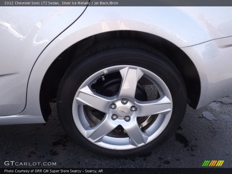 Silver Ice Metallic / Jet Black/Brick 2012 Chevrolet Sonic LTZ Sedan
